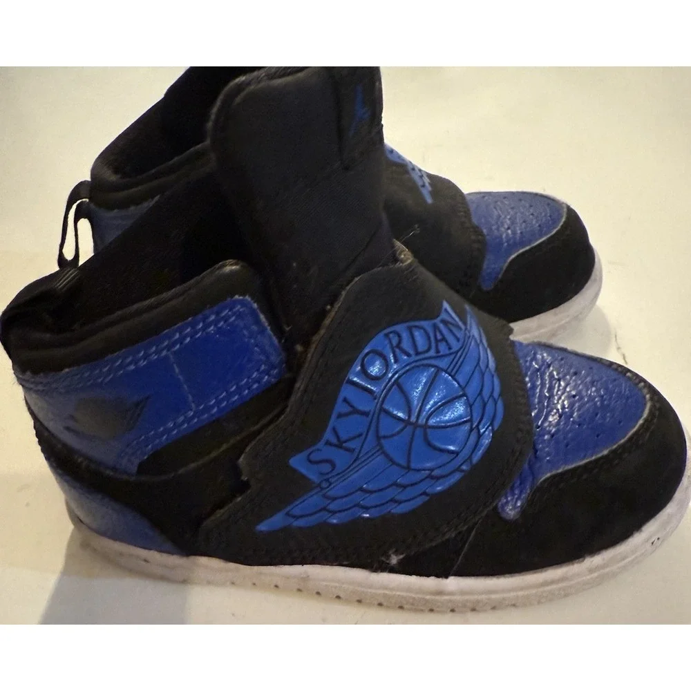 Nike Sky Jordan 1 TD Hyper Royal Blue BQ7196-004 Little Kids/Toddler‎ Size 8C